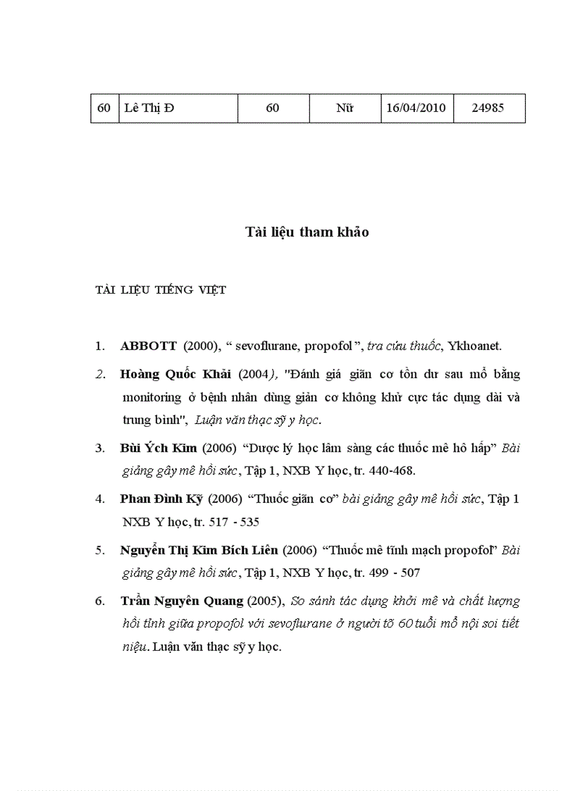 image for page Đánh giá giãn cơ tồn dư sau mổ bằng monitoring ở bệnh nhân dùng giản cơ không khử cực tác dụng dài và trung bình