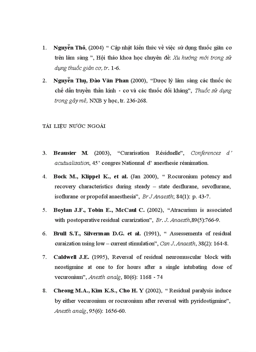 image for page Đánh giá giãn cơ tồn dư sau mổ bằng monitoring ở bệnh nhân dùng giản cơ không khử cực tác dụng dài và trung bình
