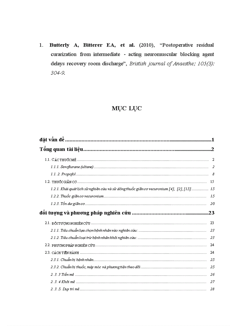 image for page Đánh giá giãn cơ tồn dư sau mổ bằng monitoring ở bệnh nhân dùng giản cơ không khử cực tác dụng dài và trung bình