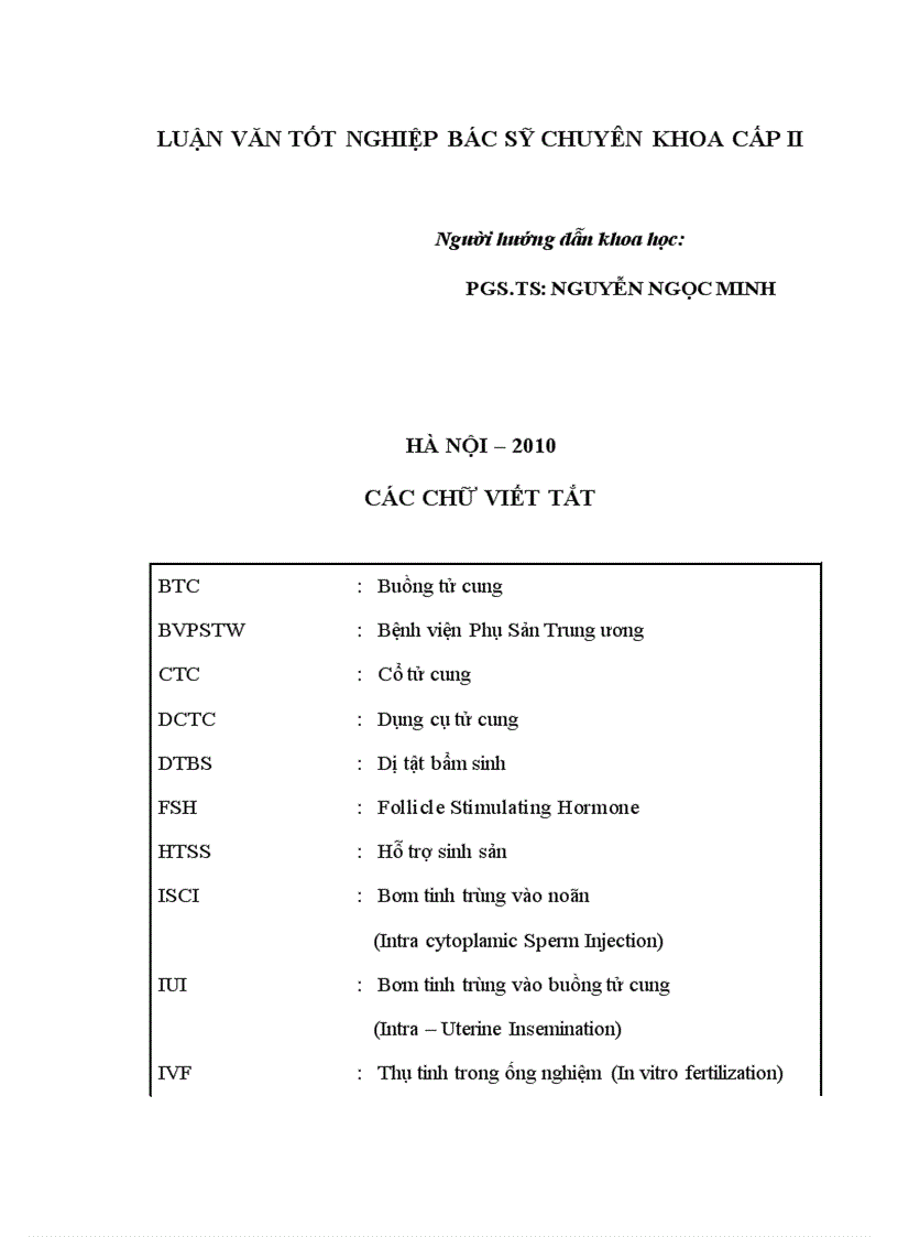image for page Nghiên cứu tỷ lệ và một số yếu tố ảnh hưởng đến vô sinh của các cặp vợ chồng từ 18 – 49 tại địa bàn huyện Ba Vì năm 2010