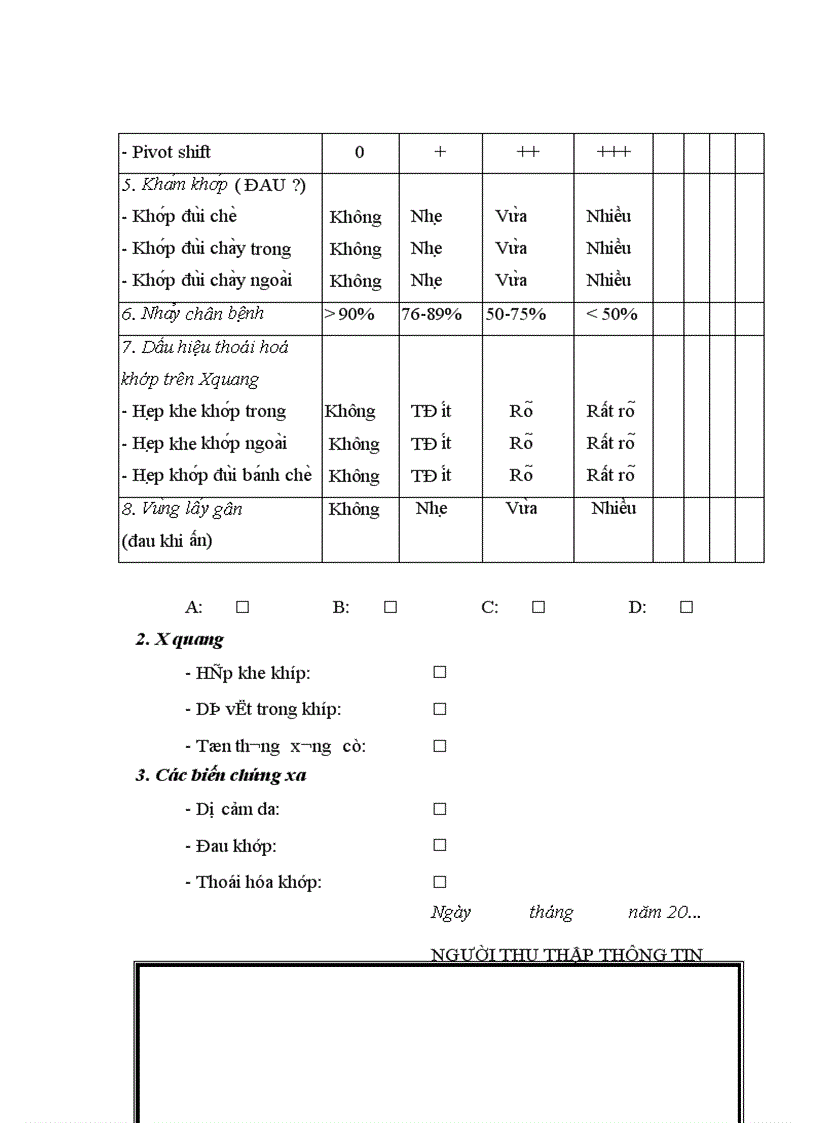 image for page Đánh giá kết quả phẫu thuật nội soi điều trị hạn chế vận động khớp gối sau chấn thương