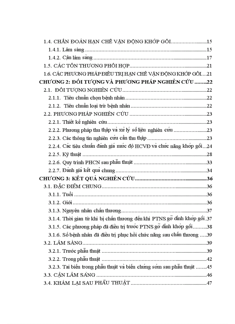 image for page Đánh giá kết quả phẫu thuật nội soi điều trị hạn chế vận động khớp gối sau chấn thương