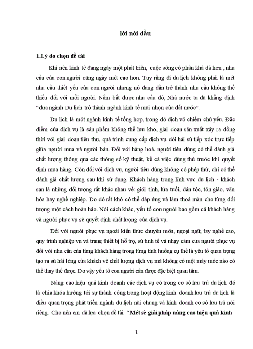 image for page Một số giải pháp nâng cao hiệu quả kinh doanh dịch vụ tại khách sạn Bảo Sơn