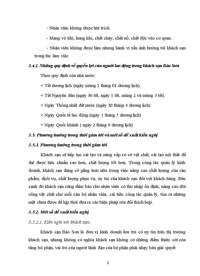 image for page Một số giải pháp nâng cao hiệu quả kinh doanh dịch vụ tại khách sạn Bảo Sơn