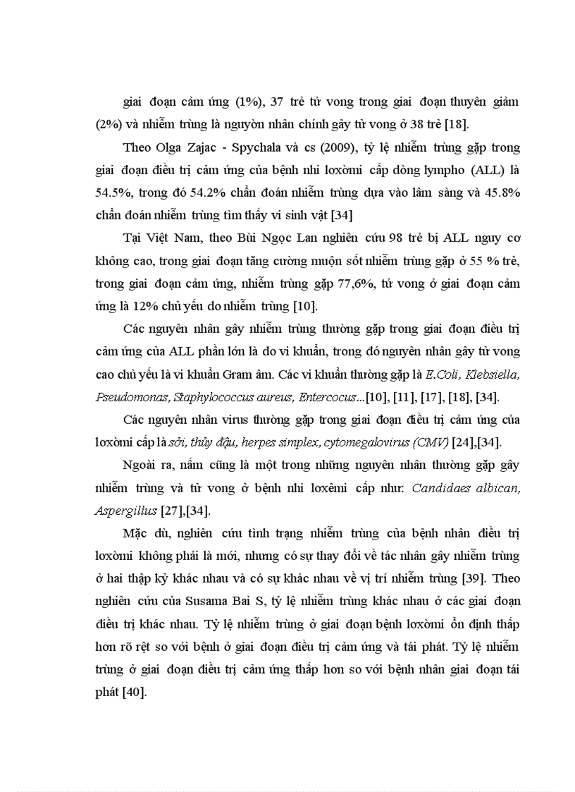 image for page Nghiên cứu tình trạng nhiễm trùng trong giai đoạn điều trị cảm ứng ở bệnh nhi lơxêmi cấp dòng lympho