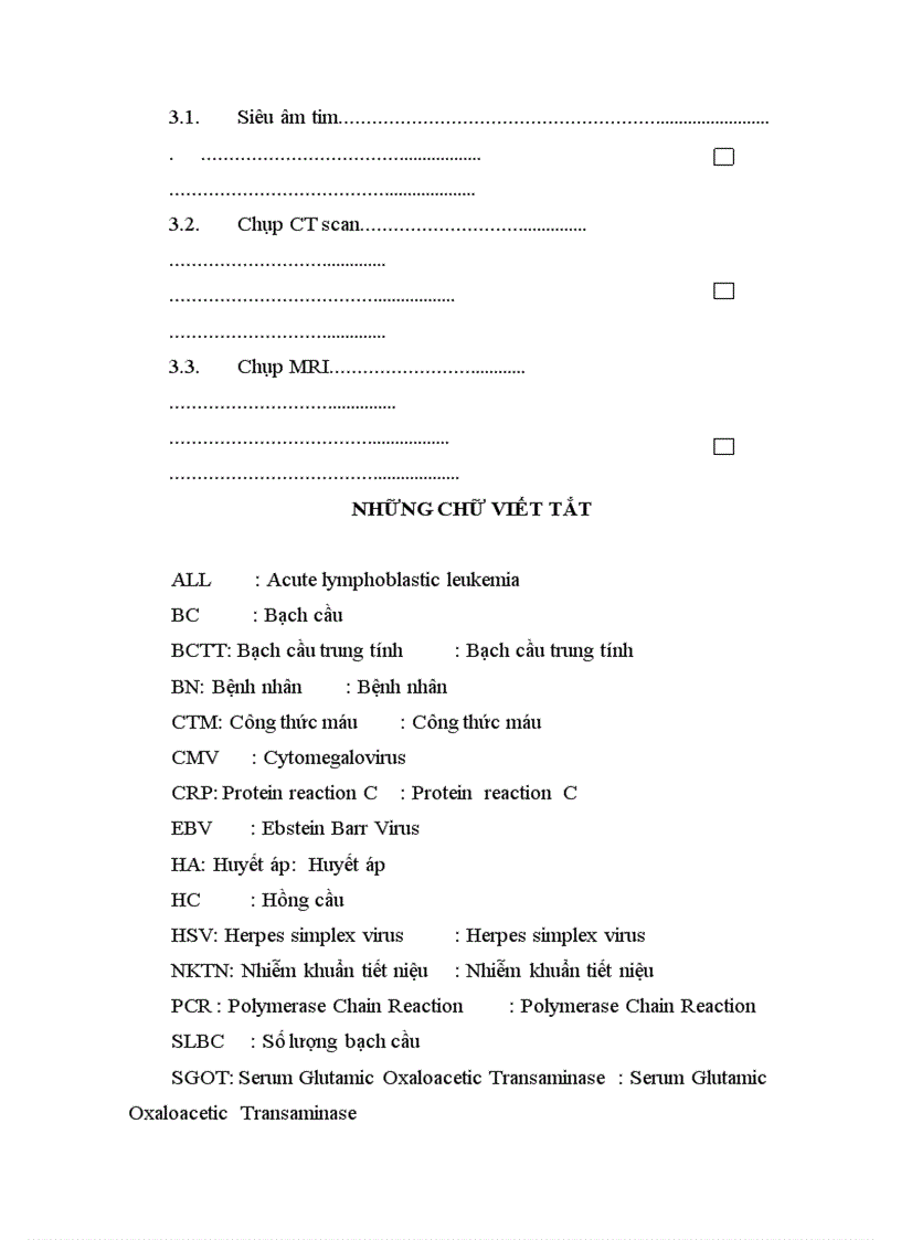 image for page Nghiên cứu tình trạng nhiễm trùng trong giai đoạn điều trị cảm ứng ở bệnh nhi lơxêmi cấp dòng lympho