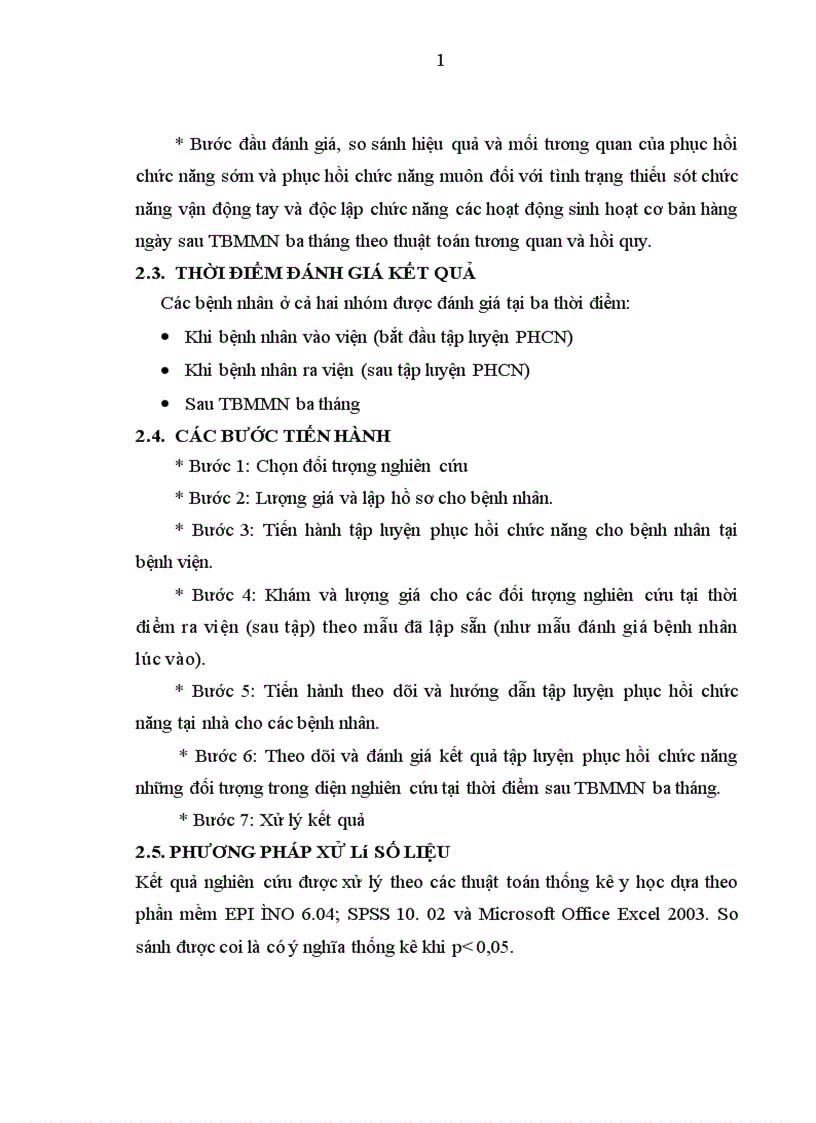 image for page Đánh giá hiệu quả phục hồi chức năng vận động chi trên ở bệnh nhân tai biến nhồi máu vùng trên lều