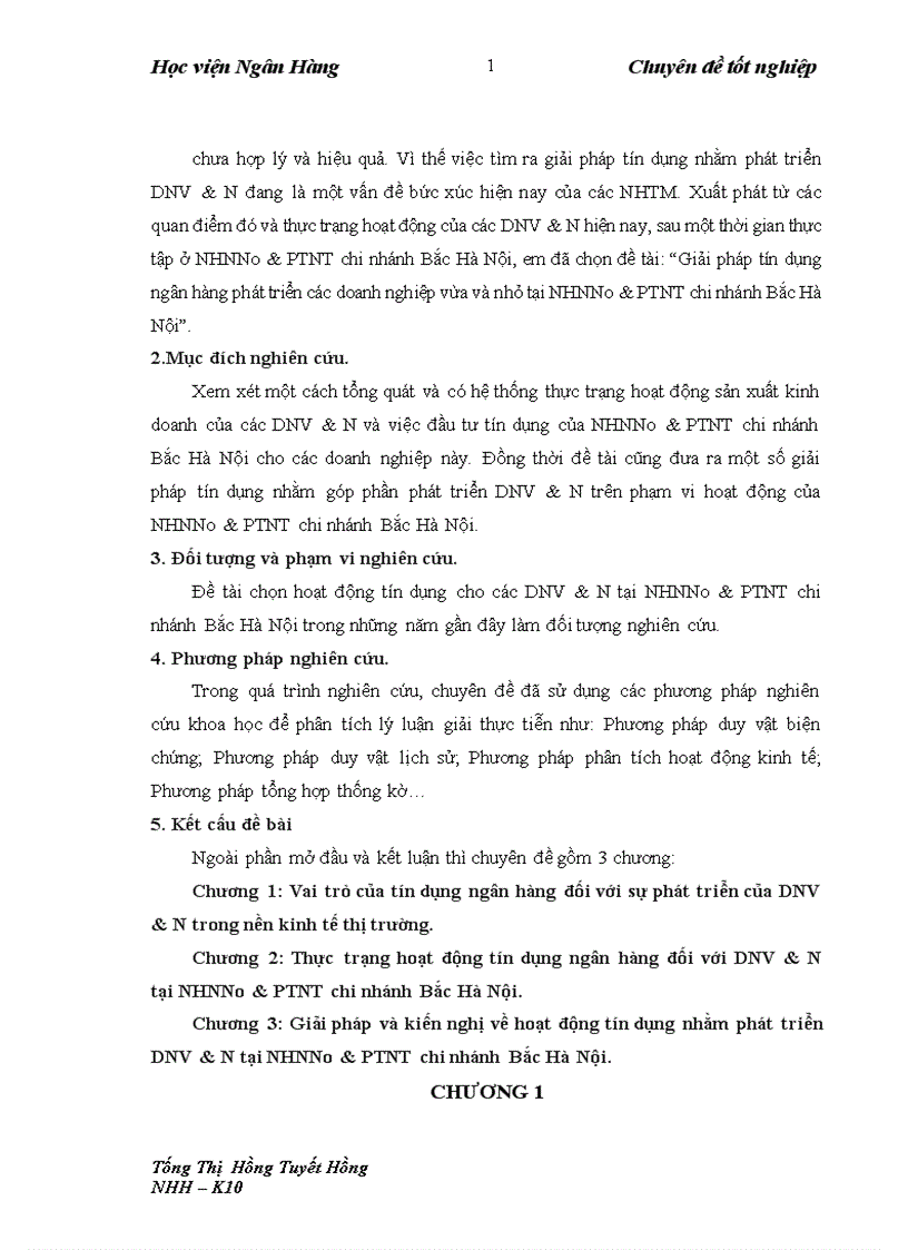 image for page Giải pháp tín dụng ngân hàng phát triển các doanh nghiệp vừa và nhỏ tại NHNNo&PTNT chi nhánh Bắc Hà Nội