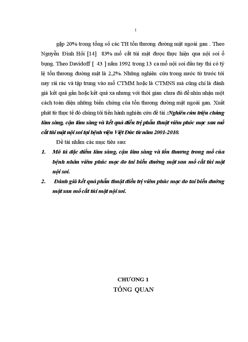 image for page Đánh giá kết quả sớm điều trị phẫu thuật nội soi sỏi đường mật chính tại bệnh viện Việt Đức