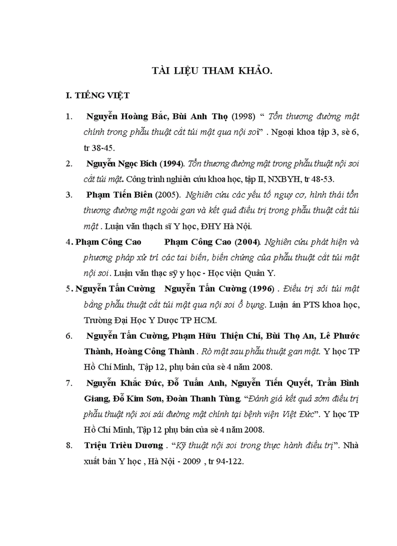 image for page Đánh giá kết quả sớm điều trị phẫu thuật nội soi sỏi đường mật chính tại bệnh viện Việt Đức