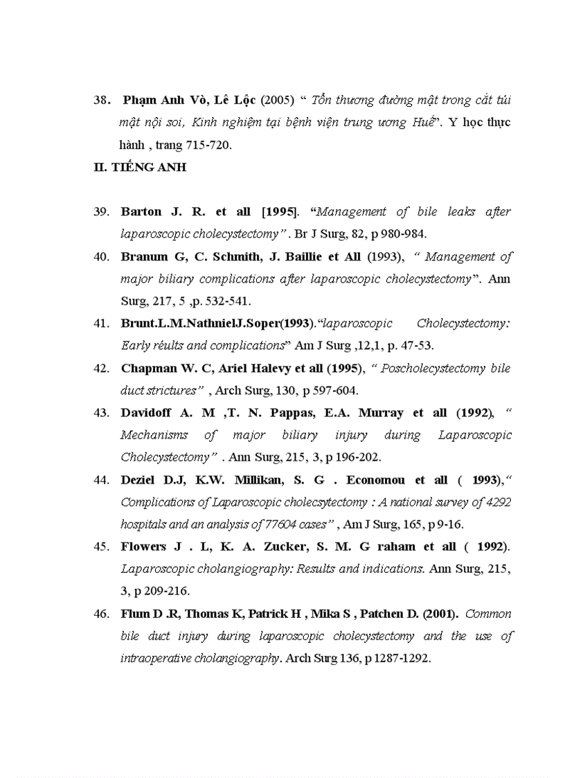 image for page Đánh giá kết quả sớm điều trị phẫu thuật nội soi sỏi đường mật chính tại bệnh viện Việt Đức