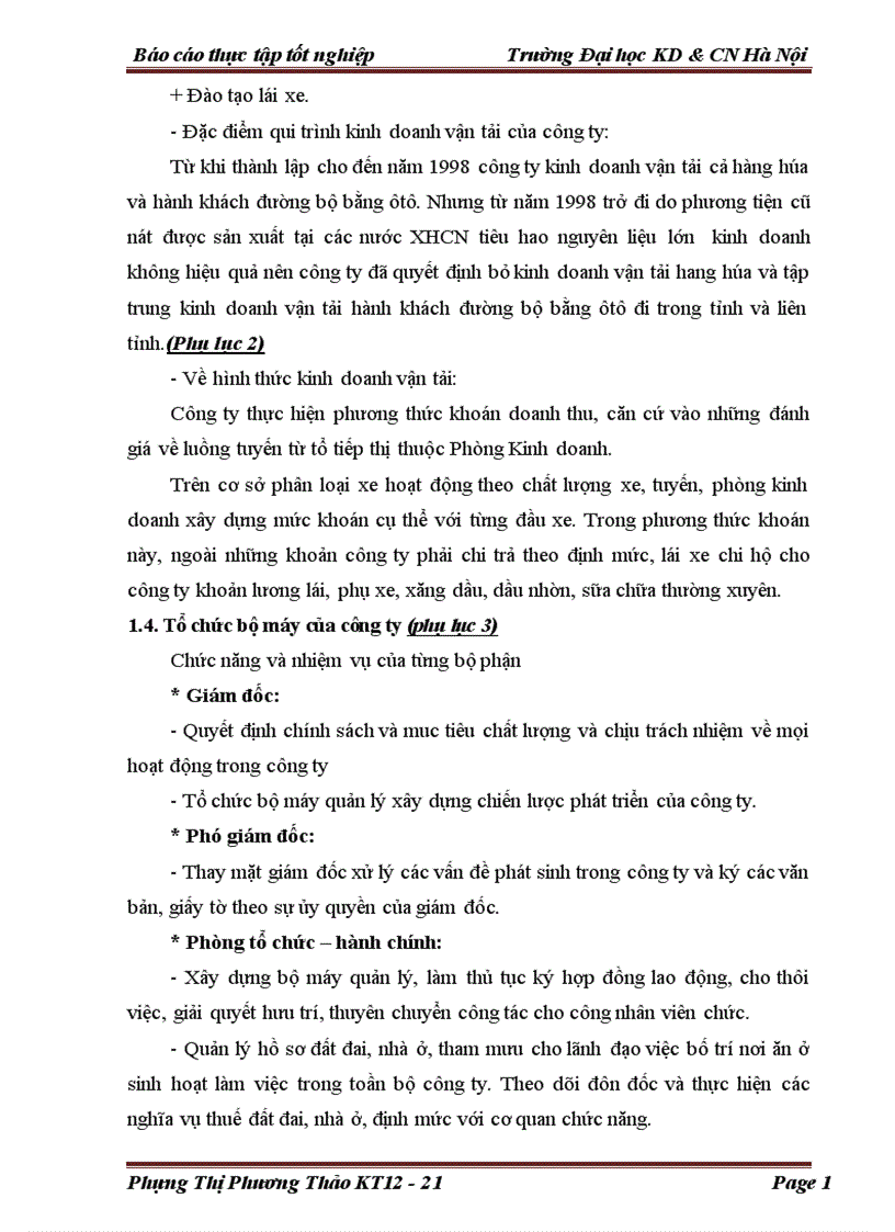 image for page Nghiên cứu tình hình hoạt động kế toán tại Công Ty Cổ Phần Vận Tải Ô tô Phú Thọ