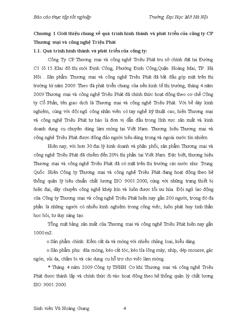 image for page Kế toan tiền lương và các khoản trích theo lương tại Công ty Cổ phần Thương mại và công nghệ Triệu Phát