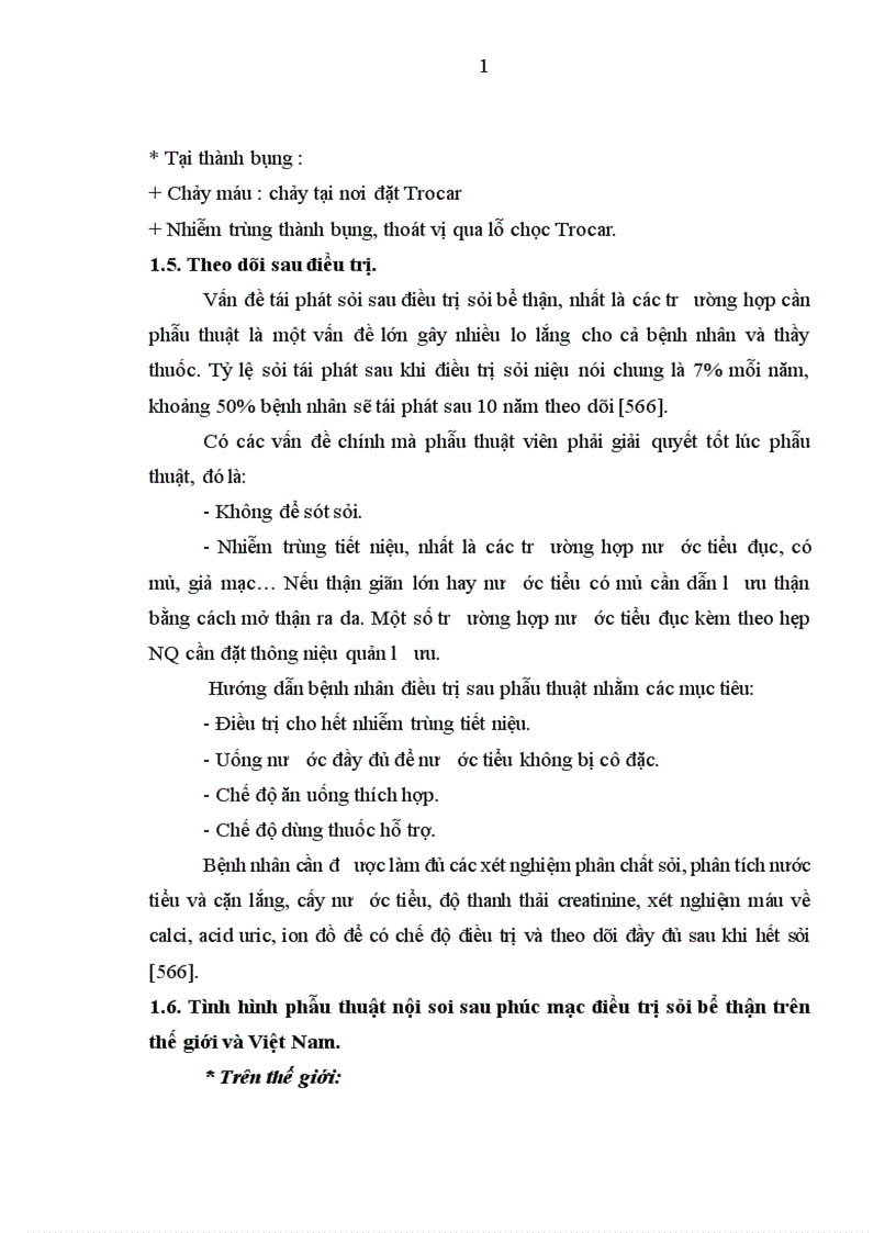 image for page Đánh giá kết quả điều trị sỏi bể thận bằng phẫu thuật nội soi ngoài phúc mạc tại bệnh viện Việt Đức giai đoạn 2006-2010