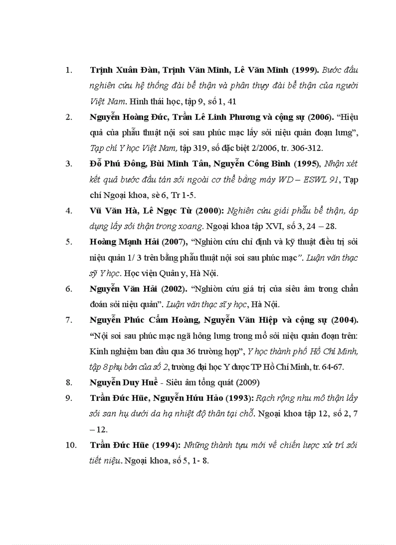 image for page Đánh giá kết quả điều trị sỏi bể thận bằng phẫu thuật nội soi ngoài phúc mạc tại bệnh viện Việt Đức giai đoạn 2006-2010