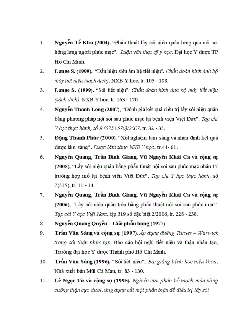 image for page Đánh giá kết quả điều trị sỏi bể thận bằng phẫu thuật nội soi ngoài phúc mạc tại bệnh viện Việt Đức giai đoạn 2006-2010