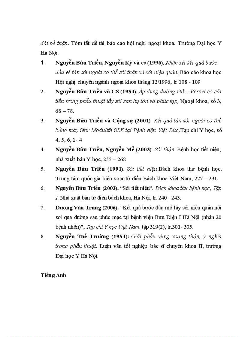 image for page Đánh giá kết quả điều trị sỏi bể thận bằng phẫu thuật nội soi ngoài phúc mạc tại bệnh viện Việt Đức giai đoạn 2006-2010
