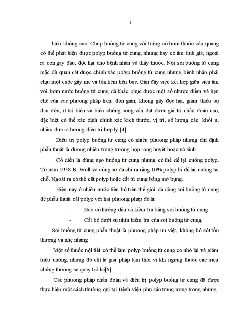 image for page Nghiên cứu chẩn đoán và xử trí polyp buồng tử cung tại Bệnh viện phụ sản trung ương năm 2010
