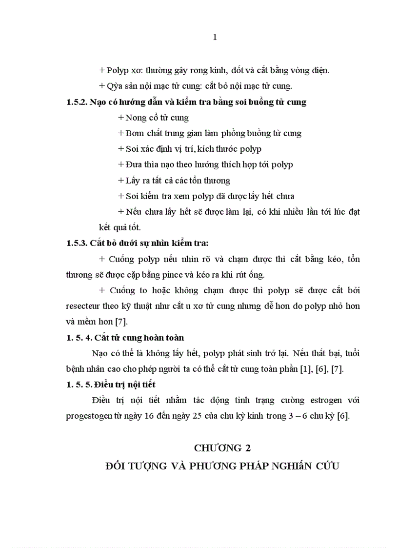 image for page Nghiên cứu chẩn đoán và xử trí polyp buồng tử cung tại Bệnh viện phụ sản trung ương năm 2010