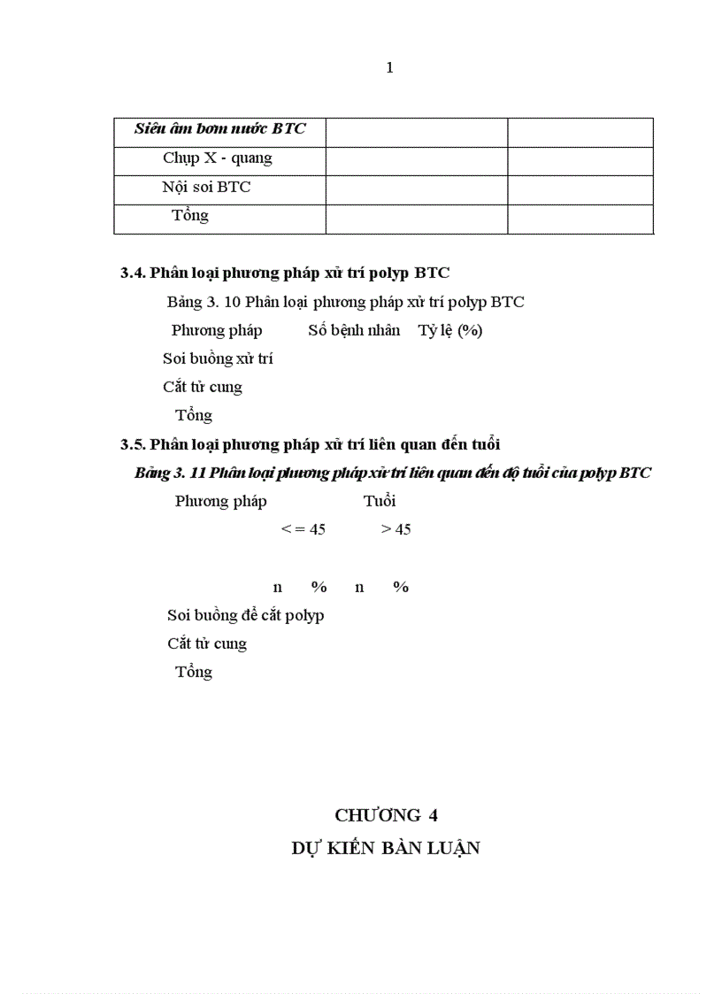 image for page Nghiên cứu chẩn đoán và xử trí polyp buồng tử cung tại Bệnh viện phụ sản trung ương năm 2010