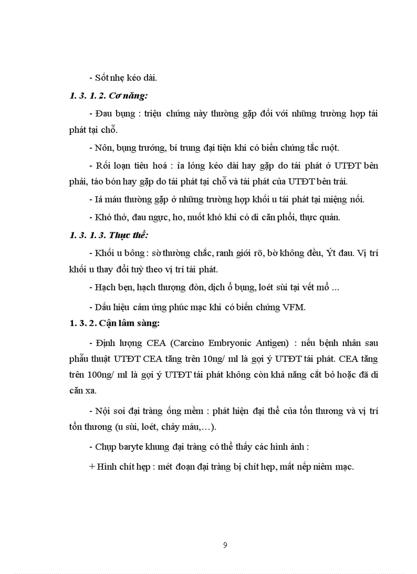 image for page Nghiên cứu kết quả điều trị phẫu thuật ung thư đại tràng tái phát sau mổ tại bệnh viện Việt Đức