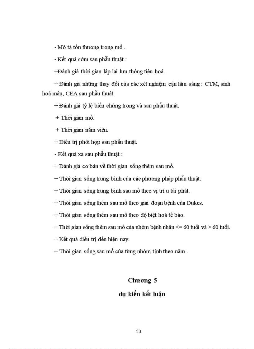 image for page Nghiên cứu kết quả điều trị phẫu thuật ung thư đại tràng tái phát sau mổ tại bệnh viện Việt Đức