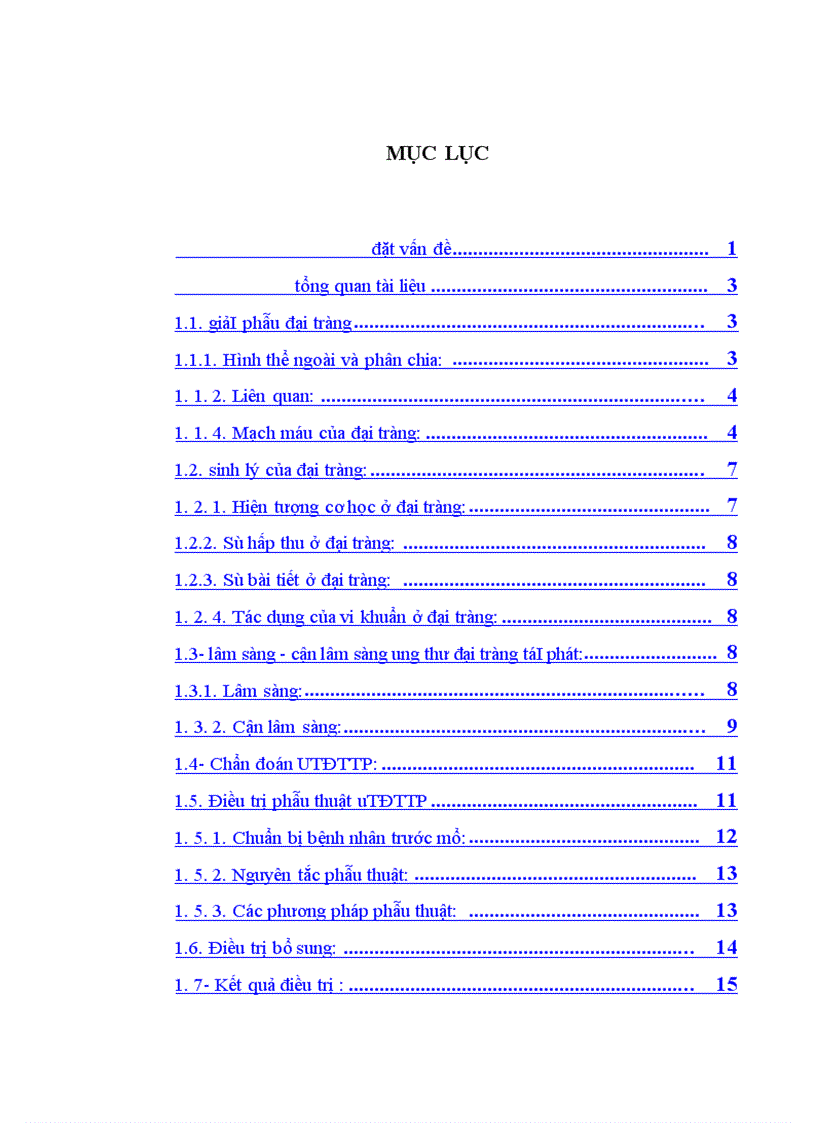 image for page Nghiên cứu kết quả điều trị phẫu thuật ung thư đại tràng tái phát sau mổ tại bệnh viện Việt Đức