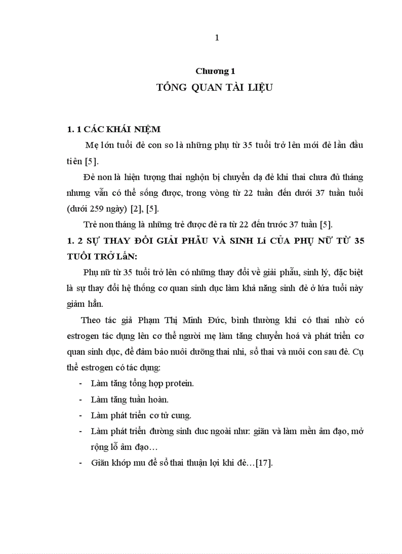 image for page Nghiên cứu một số yếu tố liên quan của mẹ lớn tuổi đẻ con so non tháng tại bệnh viện Phụ sản trung ương trong 4 năm (2007 – 2010)