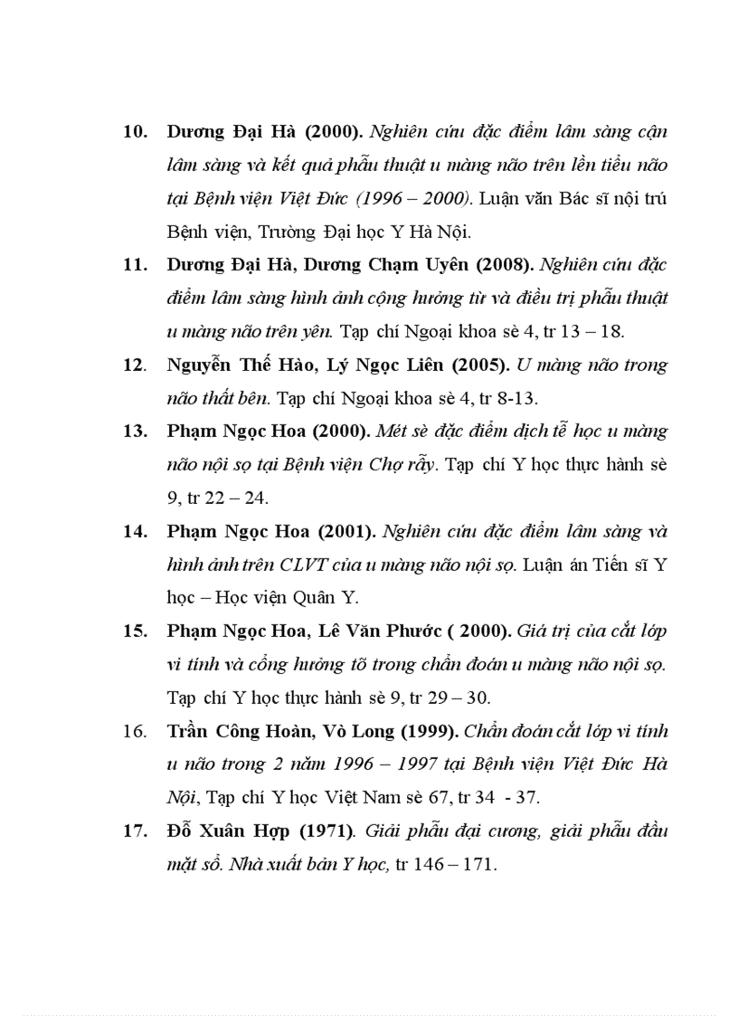 image for page Mô tả điều trị U màng não cạnh đường giữa.