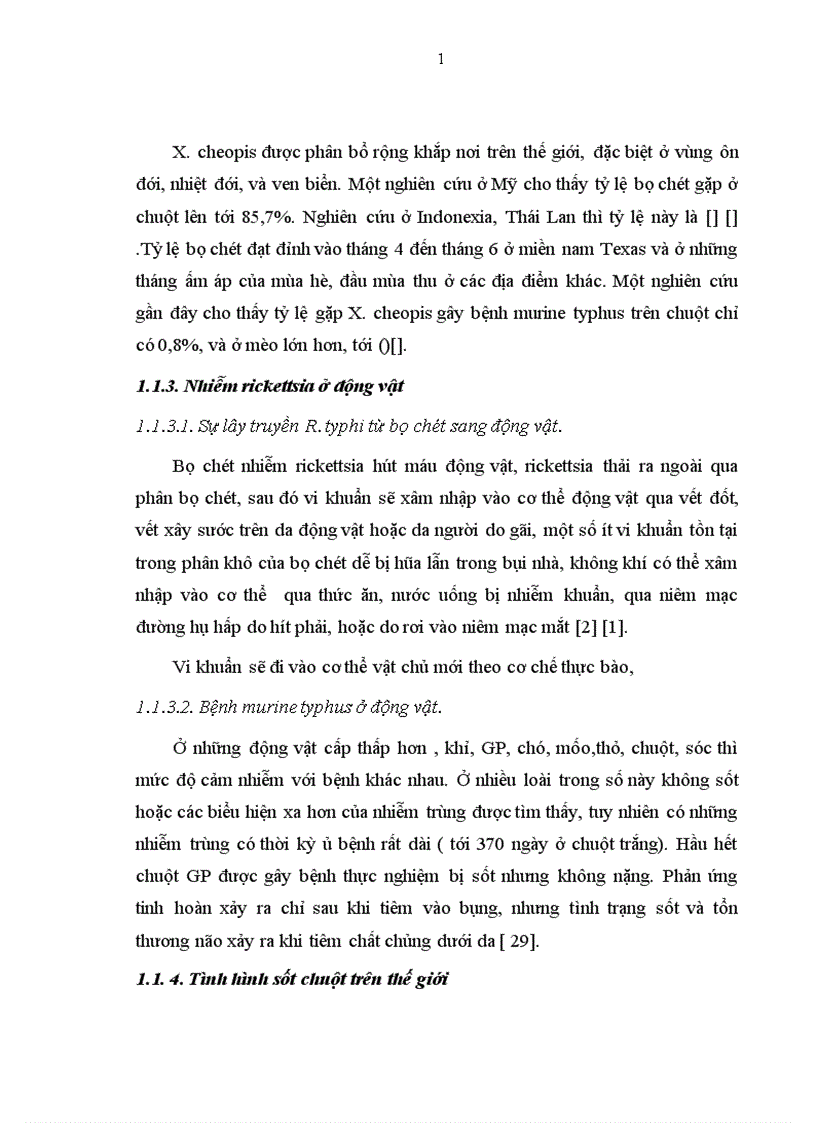 image for page Nghiên cứu một số yếu tố dịch tễ, đặc điểm lâm sàng, biến đổi cận lâm sàng và kết quả điều trị bệnh murine typhus ( sốt chuột) tại bệnh viện Bạch Mai từ tháng 3 năm 2001 đến hết tháng 2 năm 2002