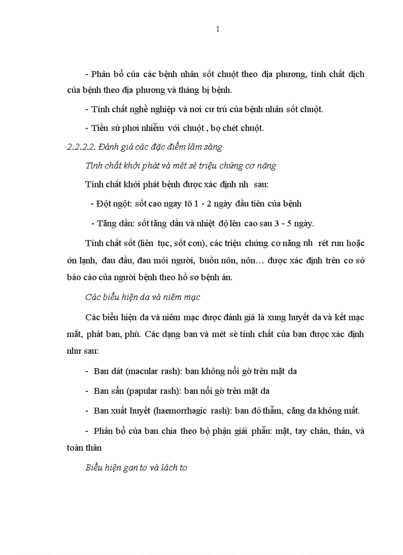 image for page Nghiên cứu một số yếu tố dịch tễ, đặc điểm lâm sàng, biến đổi cận lâm sàng và kết quả điều trị bệnh murine typhus ( sốt chuột) tại bệnh viện Bạch Mai từ tháng 3 năm 2001 đến hết tháng 2 năm 2002