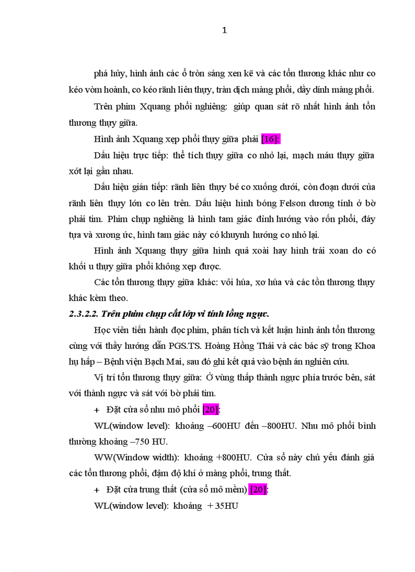 image for page Nghiên cứu đặc điểm lâm sàng, cận lâm sàng, nguyên nhân ở bệnh nhân có tổn thương phổi thùy giữa điều trị tại khoa Hô hấp – Bệnh viện Bạch Mai