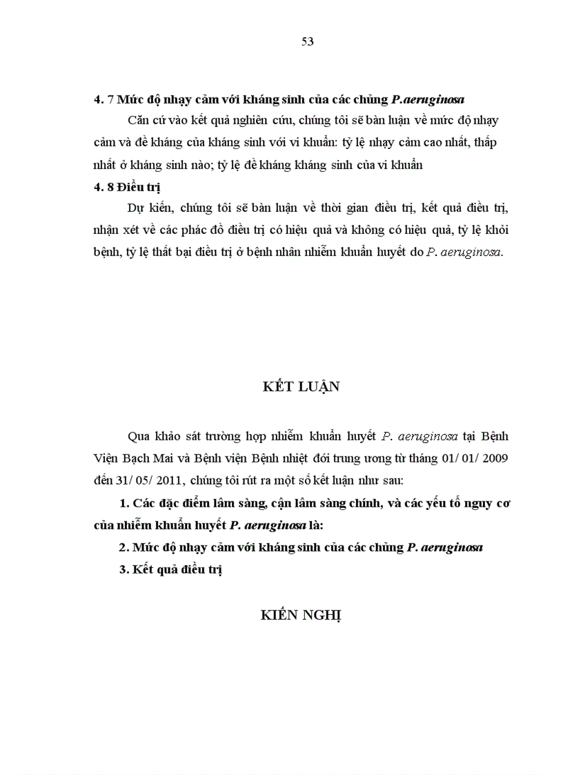 image for page Đặc điểm lâm sàng và kết quả điều trị nhiễm khuẩn huyết do Pseudomonas aeruginosa tại Bệnh Viện Bạch Mai và Bệnh viện Bệnh Nhiệt đới trung ương năm 2009- 2011