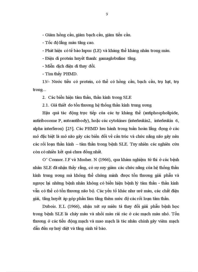 image for page Nghiên cứu đặc điểm lâm sàng rối loạn trầm cảm và loạn thần trong bệnh lupus ban đỏ hệ thống