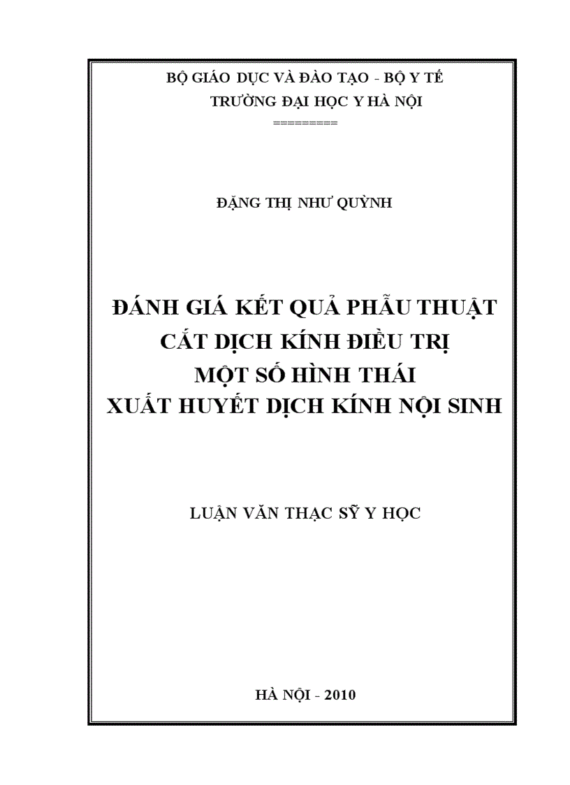 image for page Phẫu thuật cắt dịch kính điều trị xuất huyết dịch kính nội sinh