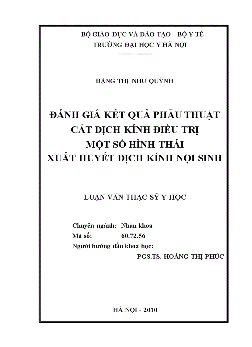image for page Phẫu thuật cắt dịch kính điều trị xuất huyết dịch kính nội sinh
