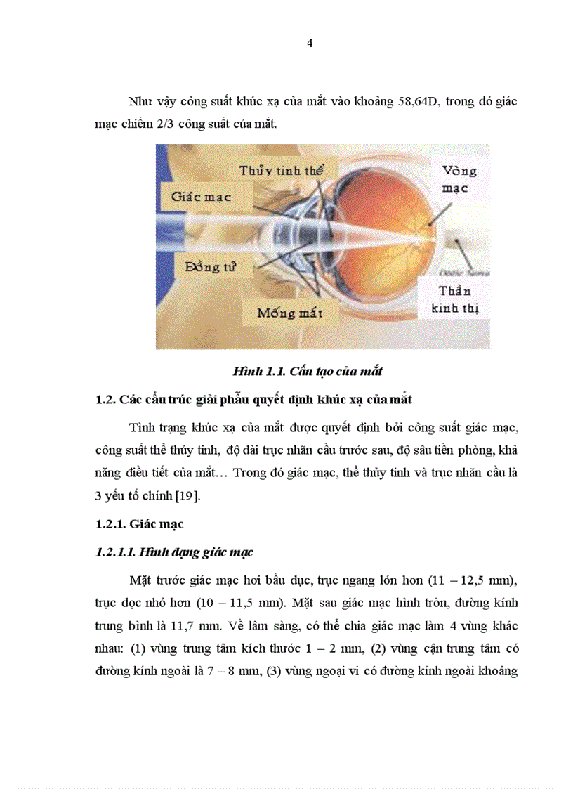 image for page Nghiên cứu sự thay đổi thị lực và khúc xạ sau phẫu thuật Lasik và một số yếu tố liên quan