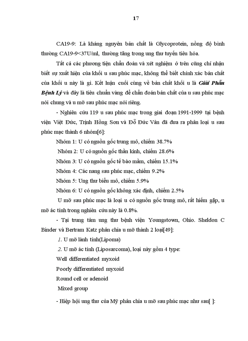 image for page Nghiên cứu đặc điểm lâm sàng, cận lâm sàng và điều trị phẫu thuật u mỡ sau phúc mạc tại bệnh viện Việt Đức