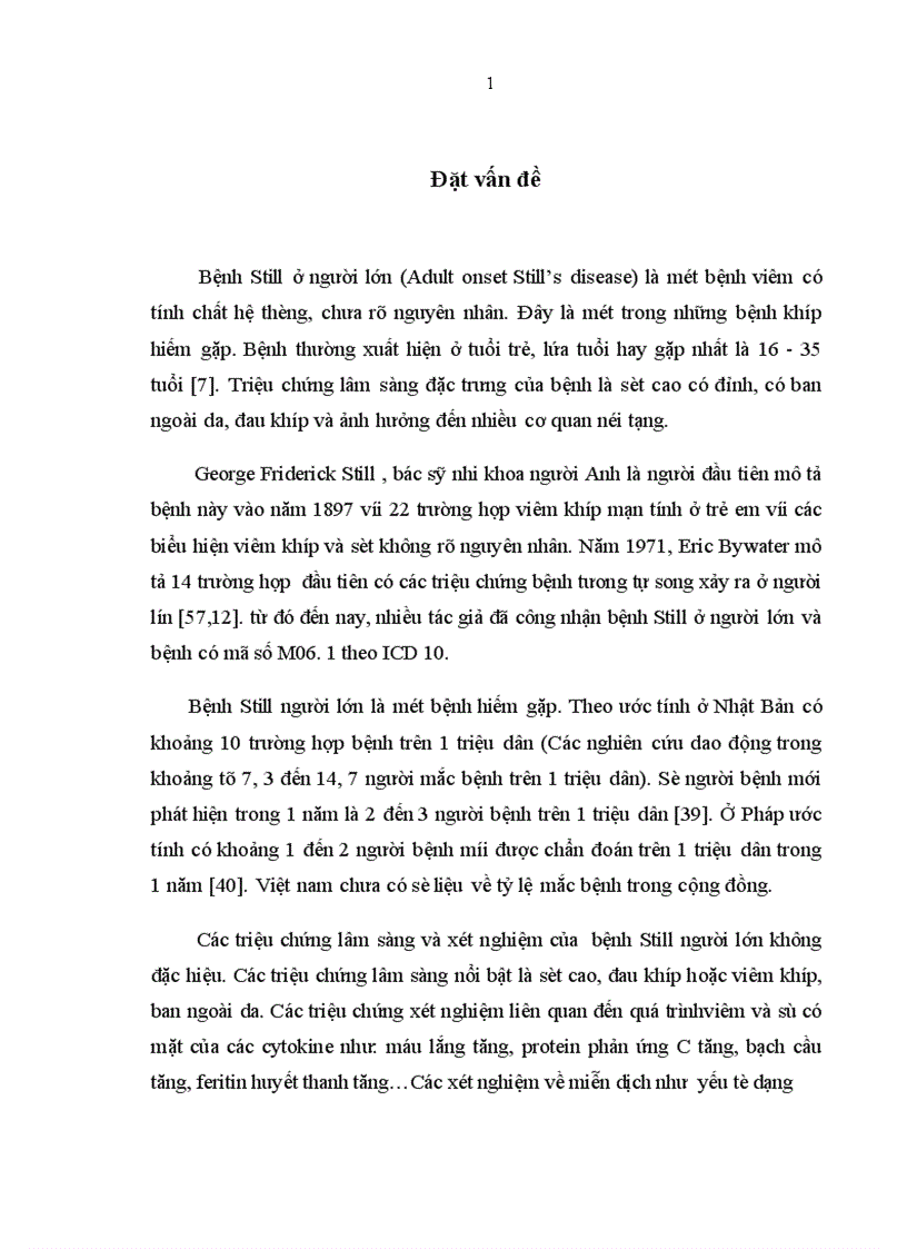 image for page Nghiên cứu áp dụng các tiêu chuẩn chẩn đoán bệnh Still người lớn