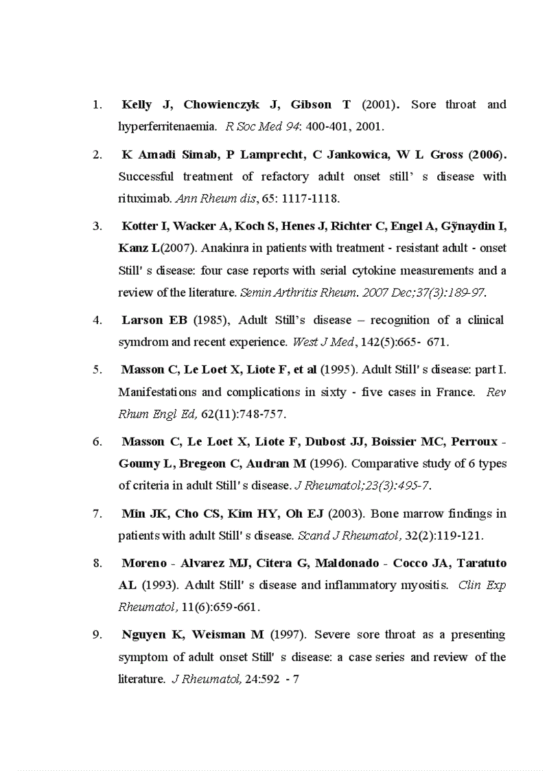 image for page Nghiên cứu áp dụng các tiêu chuẩn chẩn đoán bệnh Still người lớn