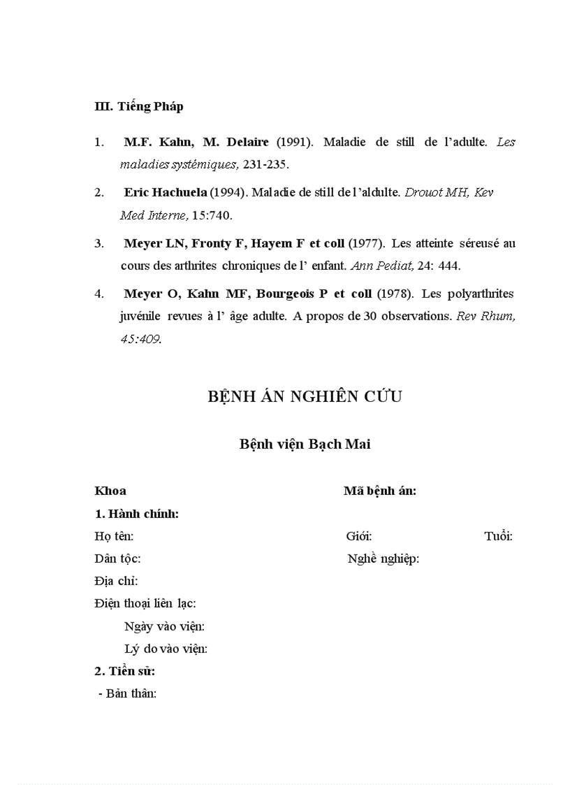 image for page Nghiên cứu áp dụng các tiêu chuẩn chẩn đoán bệnh Still người lớn