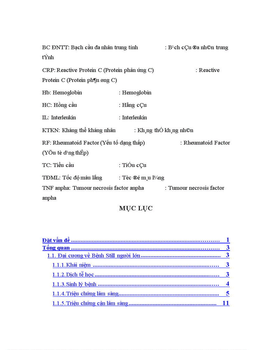 image for page Nghiên cứu áp dụng các tiêu chuẩn chẩn đoán bệnh Still người lớn