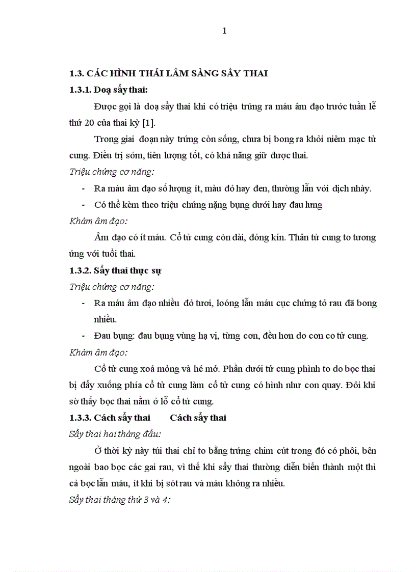 image for page Đánh giá kết quả điều trị doạ sẩy thai trong 3 tháng đầu thai nghén tại Bệnh viện PSTƯ từ tháng 01 đến tháng 06 năm 2009.