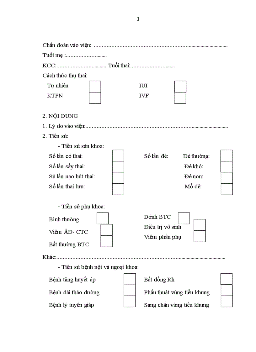 image for page Đánh giá kết quả điều trị doạ sẩy thai trong 3 tháng đầu thai nghén tại Bệnh viện PSTƯ từ tháng 01 đến tháng 06 năm 2009.