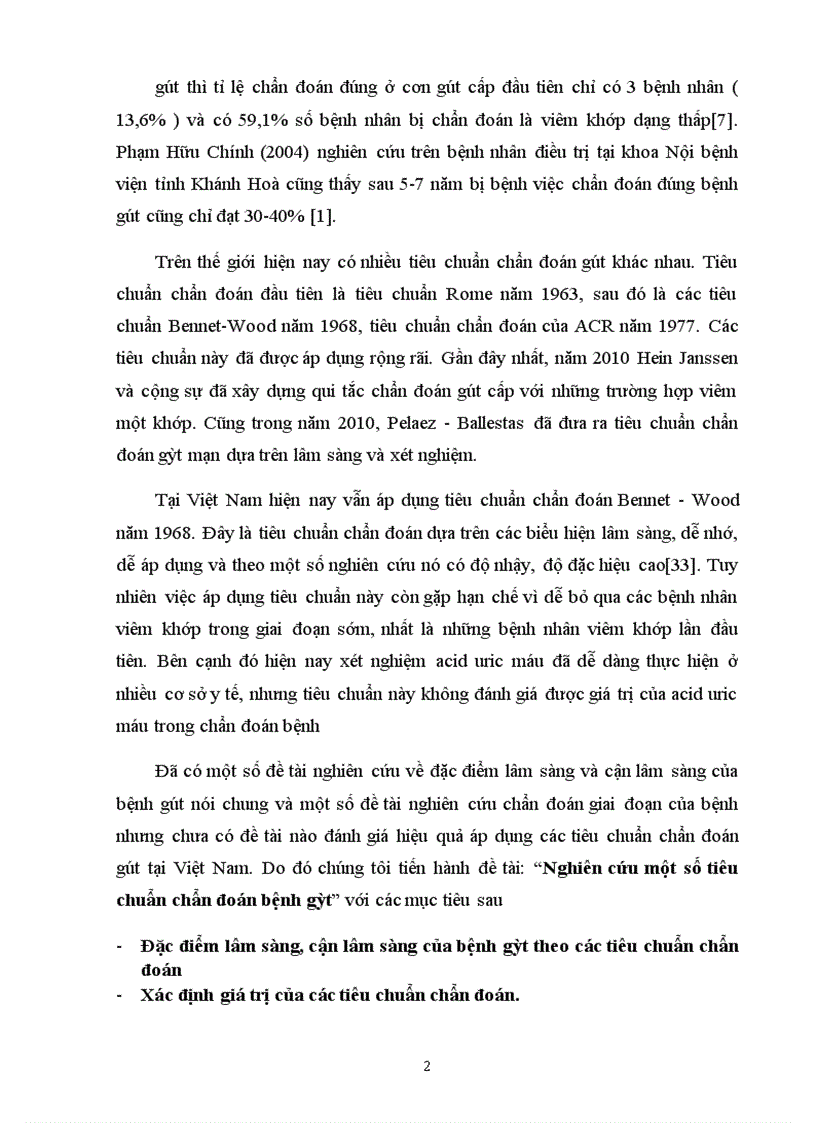 image for page Nghiên cứu một số tiêu chuẩn chẩn đoán bệnh gút