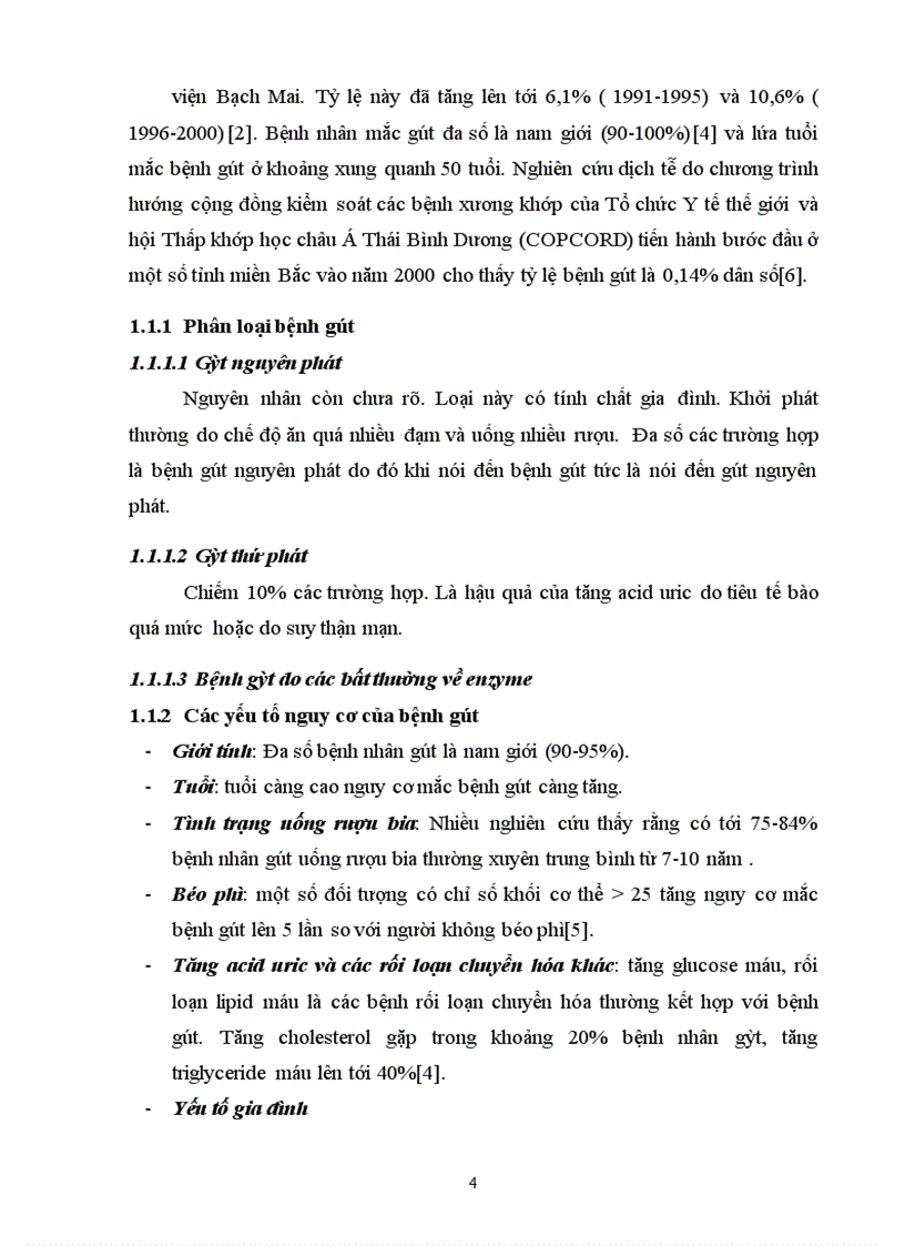 image for page Nghiên cứu một số tiêu chuẩn chẩn đoán bệnh gút