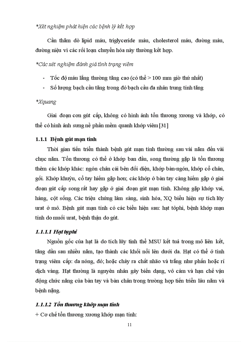 image for page Nghiên cứu một số tiêu chuẩn chẩn đoán bệnh gút