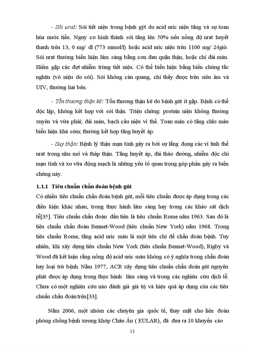 image for page Nghiên cứu một số tiêu chuẩn chẩn đoán bệnh gút