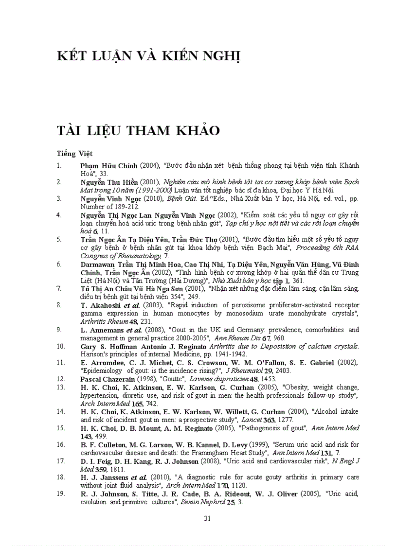 image for page Nghiên cứu một số tiêu chuẩn chẩn đoán bệnh gút