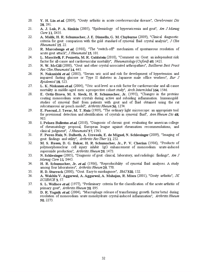 image for page Nghiên cứu một số tiêu chuẩn chẩn đoán bệnh gút